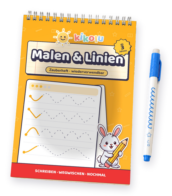 kikolu Zauberheft Malen & Linien mit Zauberstift