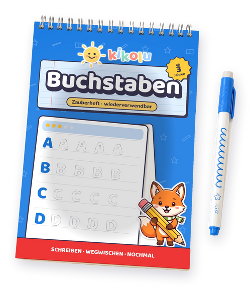 kikolu Zauberheft Buchstaben mit Zauberstift
